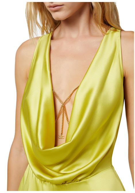 Fluid crepe jumpsuit with bra accessory ELISABETTA FRANCHI | dress | TU02042E2271